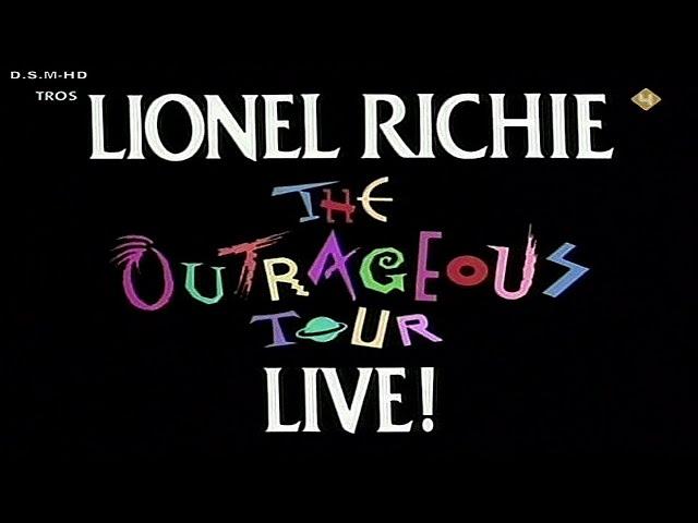 LIONEL RICHIE OUTRAGEOUS TOUR 1987 LIVE  ROTTERDAM FULL SHOW CONTAINS  ALL HIS MAYOR HITS FROM 80,S.