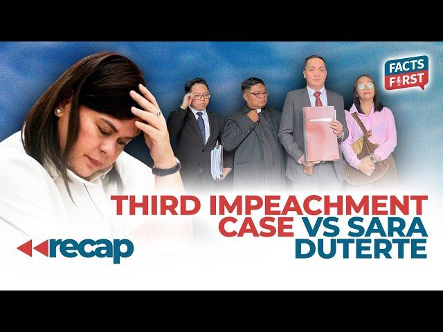 Third impeachment case filed vs Sara Duterte