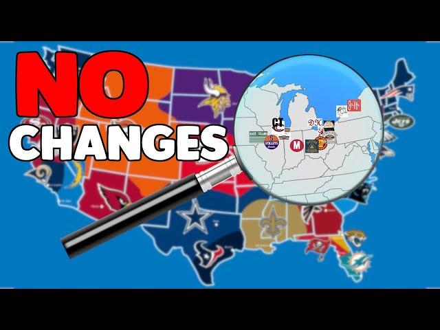 NFL if No Teams Moved Cities or Changed Names