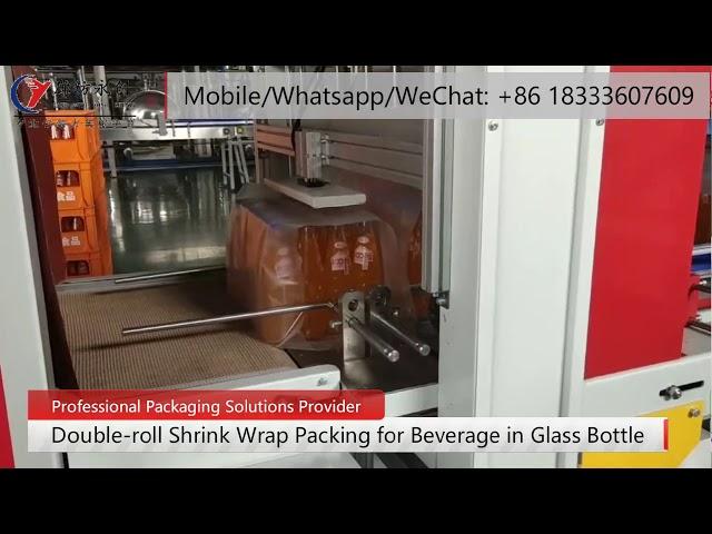 Double Roll Shrink Wrap Packing for Beverage in Glass Bottle