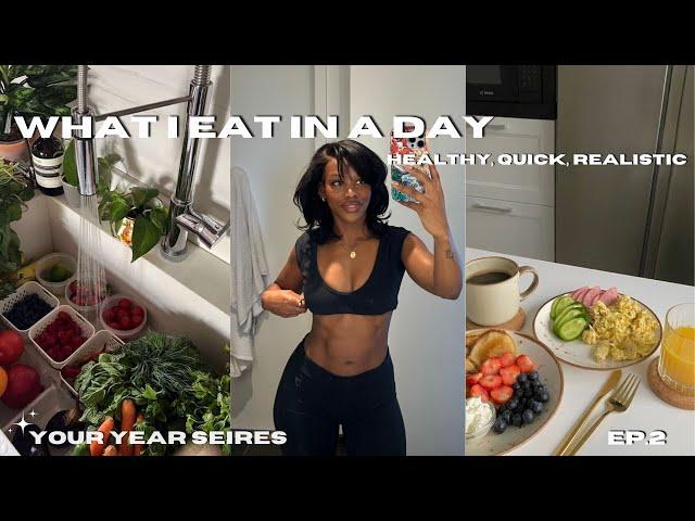 Your Year Series ep.2  | WHAT I EAT IN A DAY, *simple* healthy high protein recipes, 160g+ protein