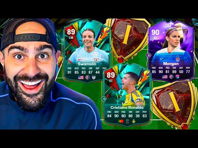 90 ALEX MORGAN, 89 RONALDO & 89 SWANSON! ️ FUT CHAMPS! FC 25 Ultimate Team