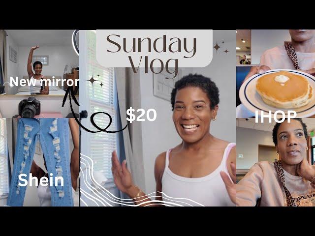 sunday reset | breakfast at ihop, shein haul, walmart shopping & cleaning