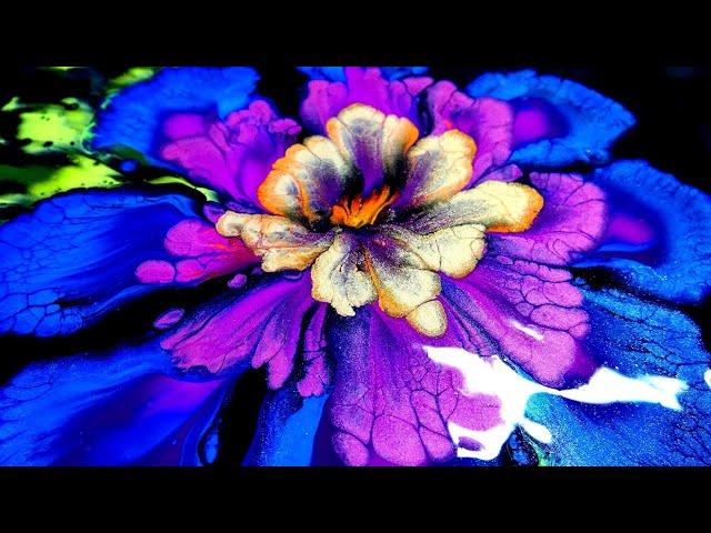 Unconventional Flower Painting: 7 Different Acrylic Pouring Techniques ~ Fluid Art Compilation