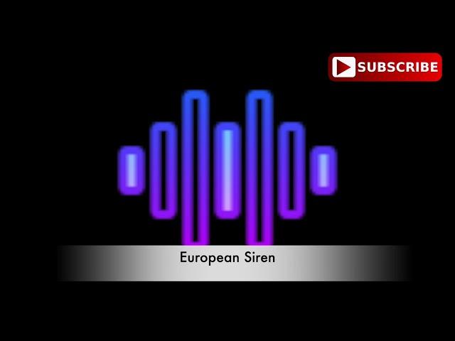 European Siren - Sound Effect HD