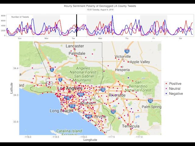 Sentiment Analysis of Geo-Tagged Tweets from Los Angeles County