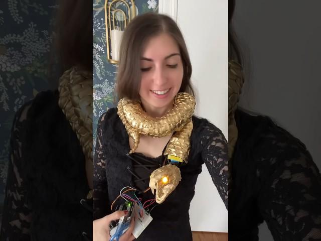 Medusa dress part 5! #3dprinting #wearables #coding #arduino #robotics #programming #fashion #sewing