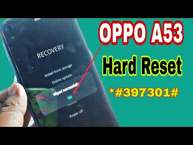 Oppo A53 hard rest forgot password || CPH2127 hard reset without box without PC | Latest Trick 2022