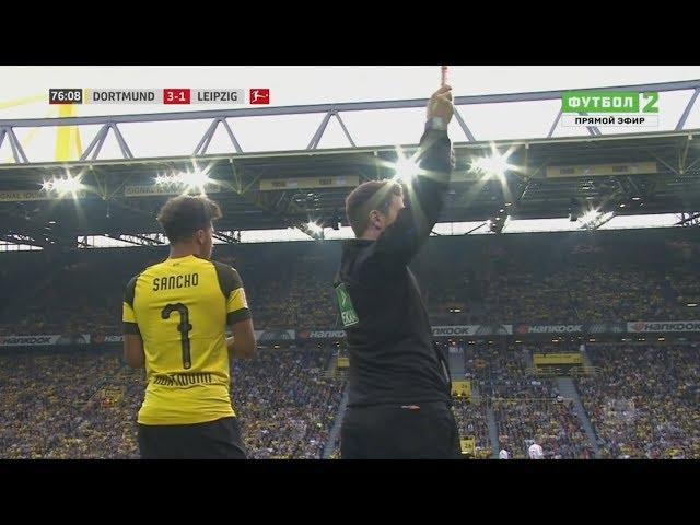 Jadon Sancho vs RB Leipzig (Home) 18-19 HD 720p - English Commentary