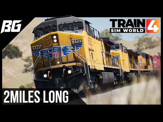 Long Heavy Freight Train to L.A. | Train Sim World 4 Antelope Valley