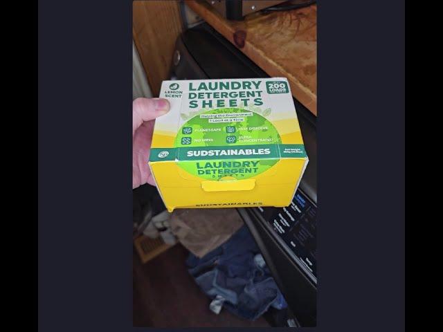 Eco Friendly Laundry Detergent Sheets (100 sheets 200 loads) Plant based Free & Clear Strips HE