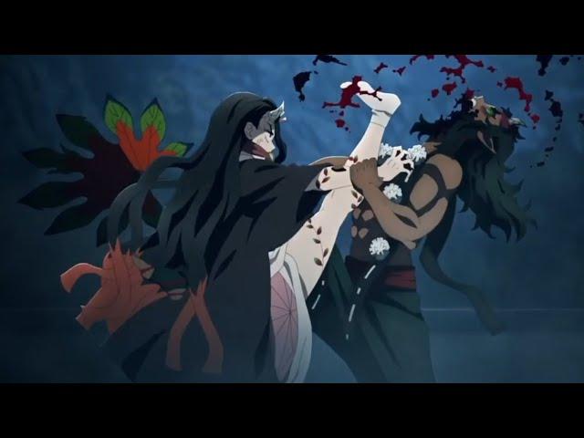 Nezuko kicks karaku's ass off | demon slayer season 3 episode 4