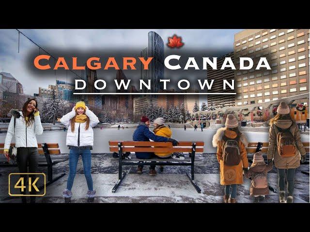 【4K】Calgary Canada | Downtown | Walking Tour #canada #calgary #alberta #walkingtour #thingstodo