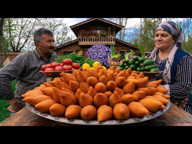 Cooking Classic Köfte : Turkish Stuffed Kibbeh | Mediterranean Food