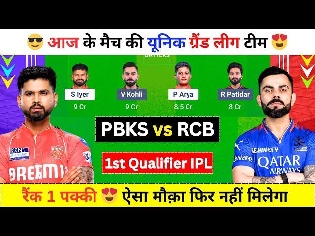 PBKS vs RCB Dream11 Team Prediction, PUN vs BLR Dream11, Punjab vs Bengaluru, PBKS vs RCB, IPL 2025