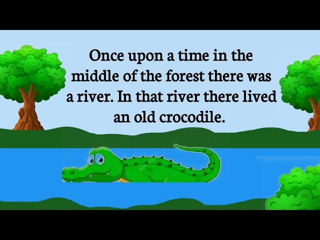 Story in English |The Crocodile and the Monkey |Story English|3 minute story|story|English Learning|