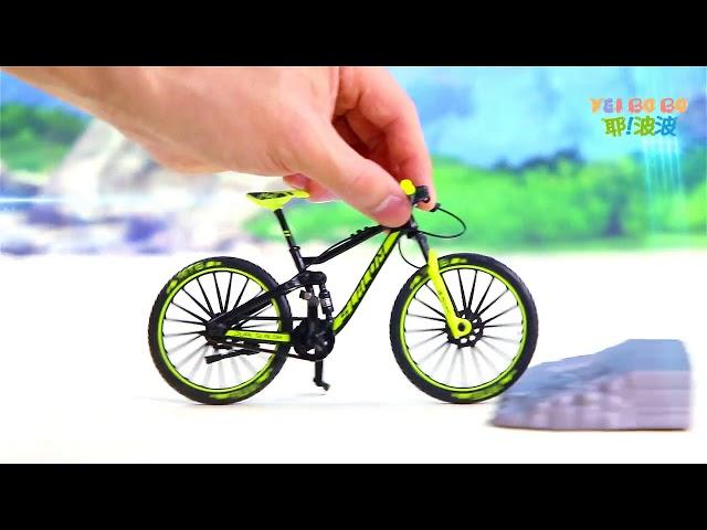 YEIBOBO ! Alloy Mini Downhill Mountain Bike Toy, Die-cast BMX Finger Bike Model for Collections