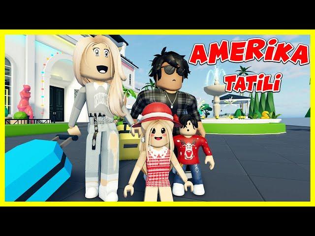 BABAM BİZİ AMERİKA'YA TATİLE GÖTÜRÜYOR ! ROBLOX AİLE HİKAYESİ | KÜBRA NİSA HAN KANAL