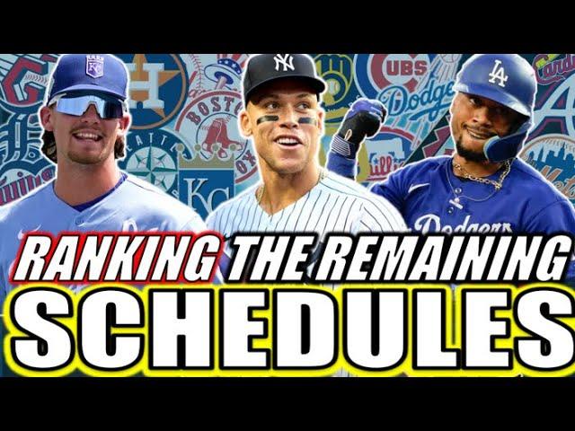 Every MLB Playoff Contenders REMAINING SCHEDULE Ranked From Toughest To Easiest!