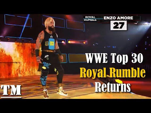 WWE Top 30 Royal Rumble Returns After Long Absences