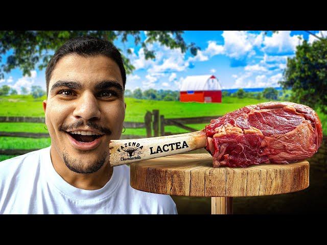 COMENDO A MELHOR CARNE EM UMA FAZENDA NO MEIO DE SAO PAULO