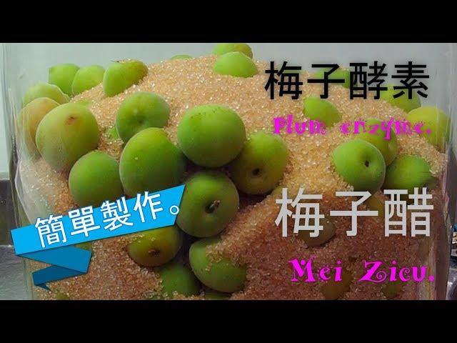 ((4分鐘學會製作))梅子酵素 & 梅子醋.Make plum vinegar.Making plum enzymes.