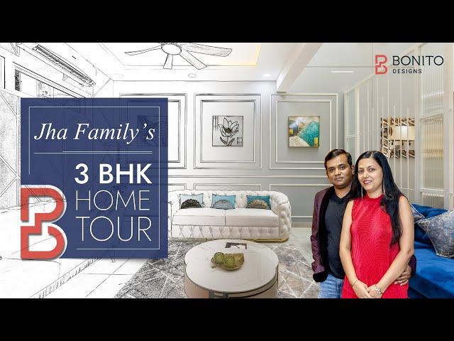 Contemporary 3BHK Home Interiors | Branded Homes | Bonito Designs