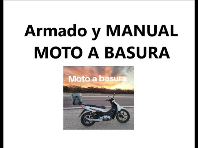 MOTO A BASURA. Sin gasolina. Construccion y manual GRATIS.