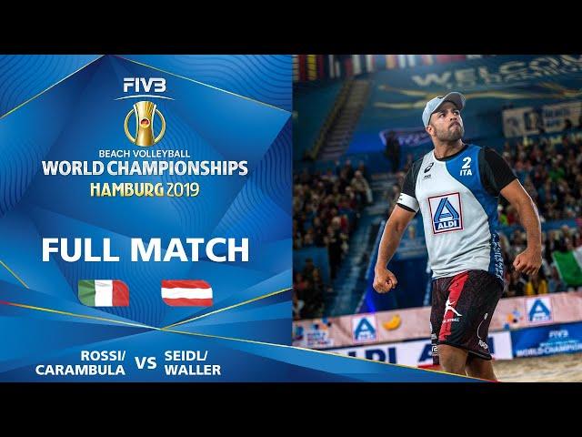 Rossi/Carambula vs. Seidl/Waller - Full Match | Beach Volleyball World Champs Hamburg 2019