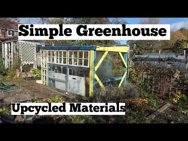 How to make a simple greenhouse | allotment growing