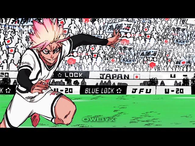 Shidou bicycle kick goal | blue lock manga animation | blue lock chapter 130