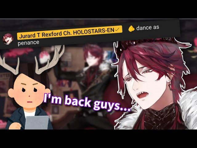 Jurard Is BACK! and he had to DANCE for SHIKAMANE!【Holostars EN | Jurard T Rexford】