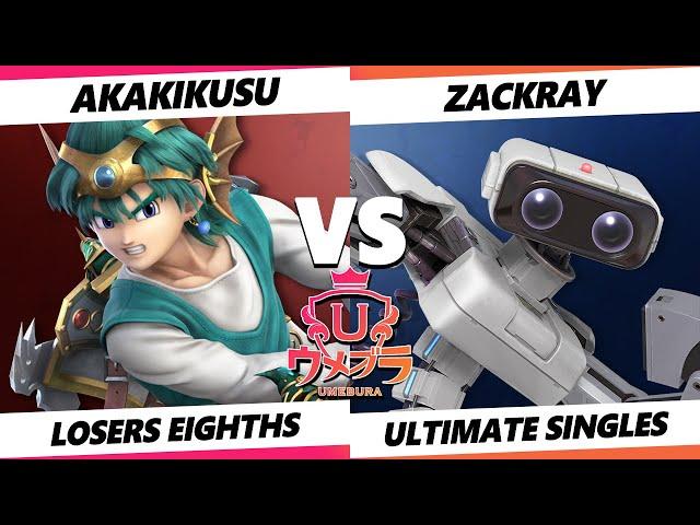 Umebura SP 11 TOP 8 - Zackray (ROB) Vs. Akakikusu (Hero) Smash Ultimate - SSBU