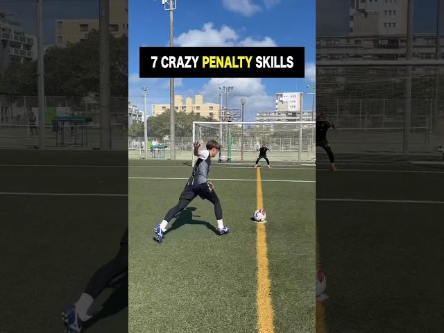 Which PENALTY SKILL do you want to do in your match??#football #soccer #shorts