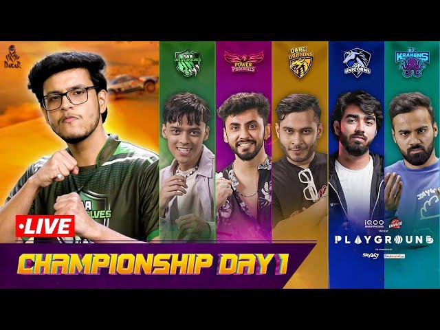 PLAYGROUND 2 CHAMPIONSHIP DAY 1 LIVE | Ft. @triggeredinsaan  CarryMinati, ScoutOP, Harsh & Ashish