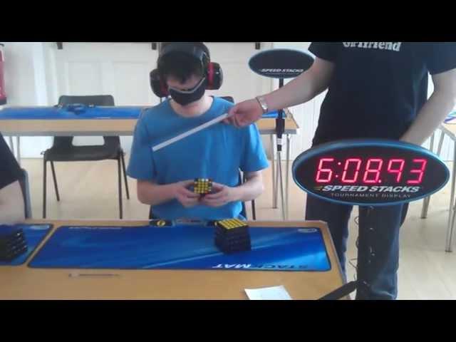 Daniel Sheppard 5x5x5 Blindfolded (Former) World Record 7:05.68