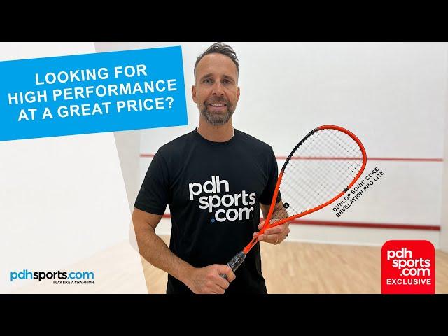 Dunlop Sonic Core Revelation Pro Lite Squash Racket review by pdhsports