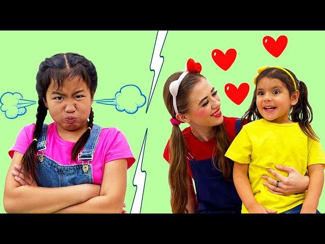 Jannie & Ellie Learning about Jealousy & Rules of Behavior | Good & Bad Behavior for Kids