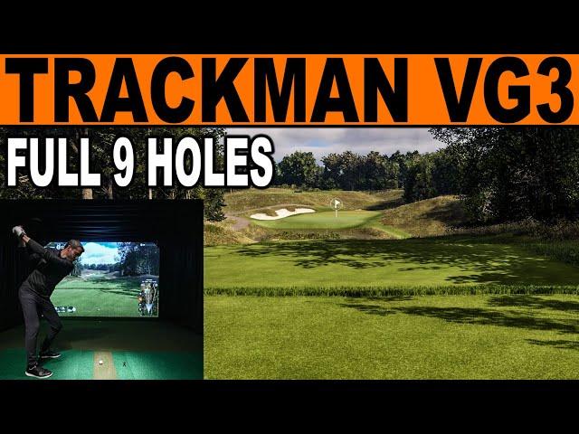 Trackman Golf Simulator Virtual Golf 3 - 9 Holes at Bethpage Black!