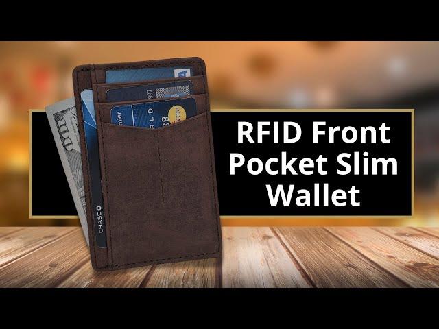 RFID Front Pocket Slim Wallet