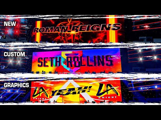 WWE 2K24: Custom Graphics Pack That Hit Different!