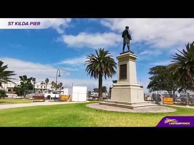 St Kilda Pier TempFence Hoarding and SiteCam