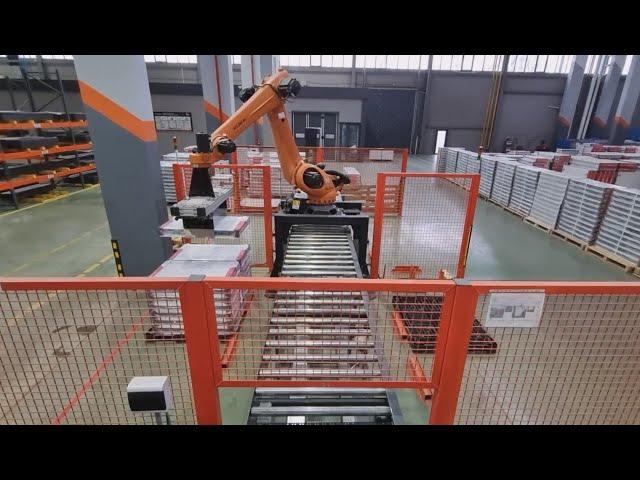 Робот для паллетирования радиаторов (готовая продукция) | Panel Radiators Palletizing KUKA Robot (2)