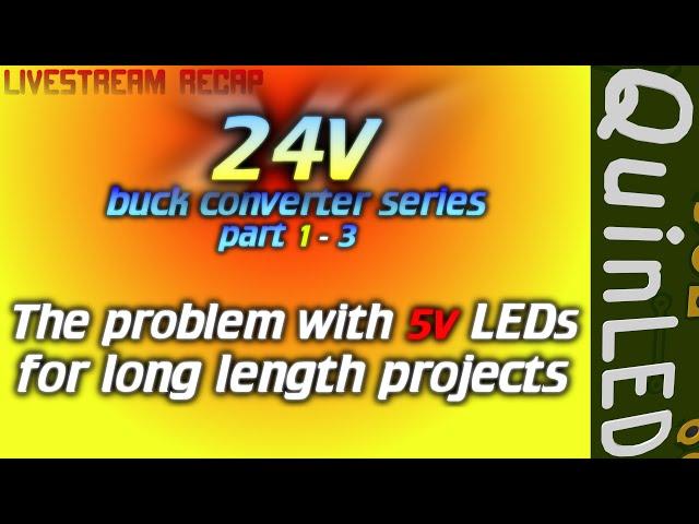 QuinLED 24v power transport for 5v addressable LEDs (ws2812b, sk6812) 1 - 3