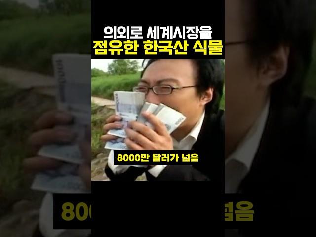 의외로 세계 시장을 점유한 한국산 식물 #이슈 #한국 #꿀팁