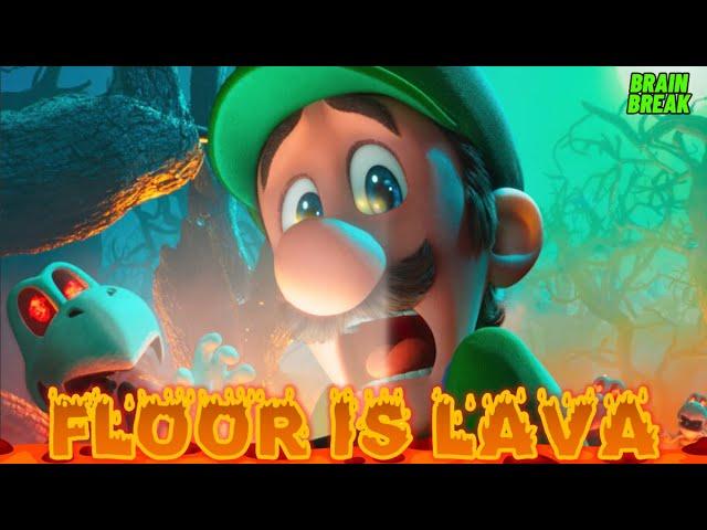 LUIGI FLOOR IS LAVA | EXERCISE BRAIN BREAK FOR KIDS | SUMMER DANCE EXERCISE | YOUTUBE KIDS