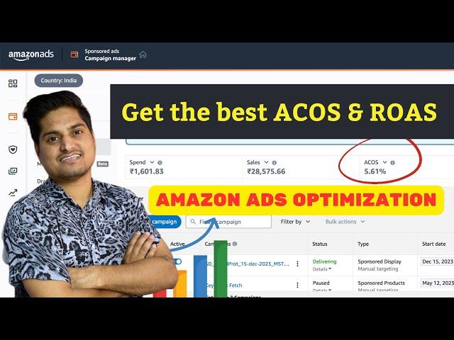Amazon Ads Optimization || How to get the Best ACOS on amazon advertising || Amazon Ads in Hindi