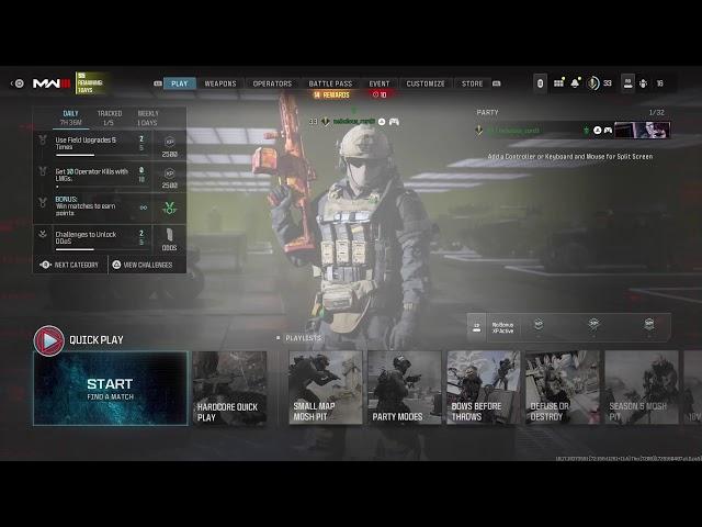 #cod #PS5 #callofduty Morden Walfare 3 zoombie hardcore rankedplay grinding watched Hours