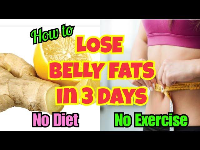 HOW TO LOSE BELLY FAT FAST IN 3 DAYS! Just 2 Ingredients! No Diet No Exercise!