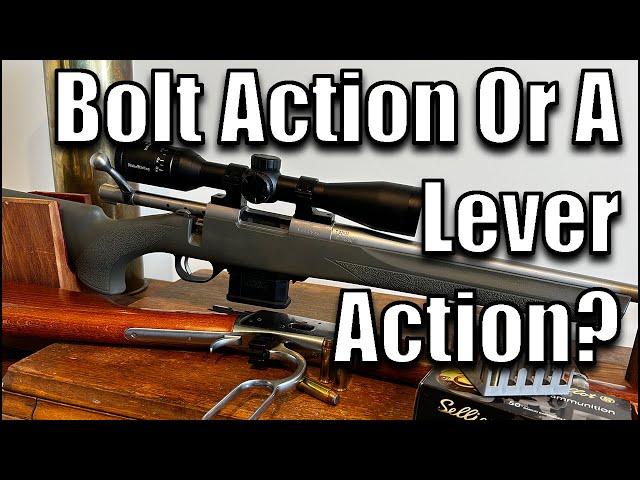 To use a bolt action , or a lever action rifle?